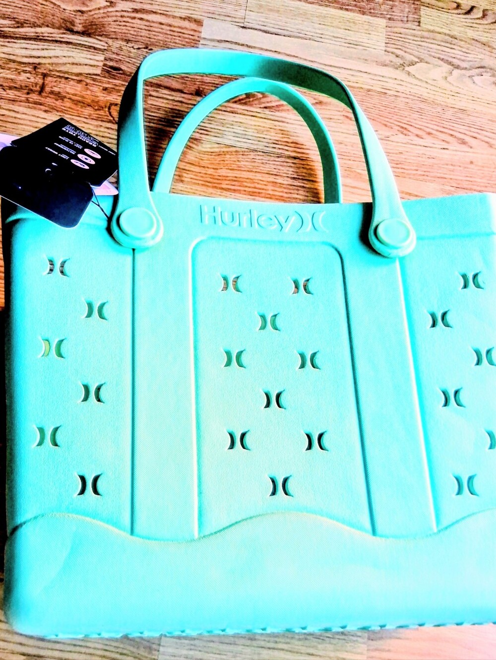 NWT Hurley Beach Tote. Pastel Green, Super Nice - Picture 4 of 13